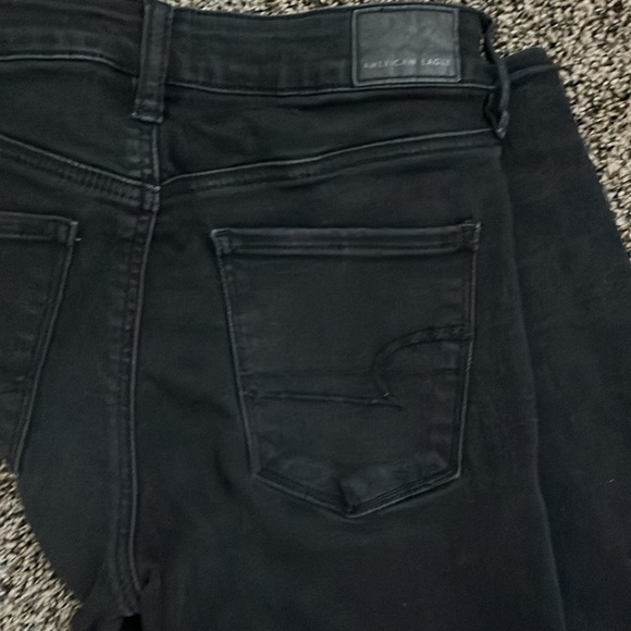 American Eagle Black Denim Skinny Jean, worn several times - Picture 5 of 6